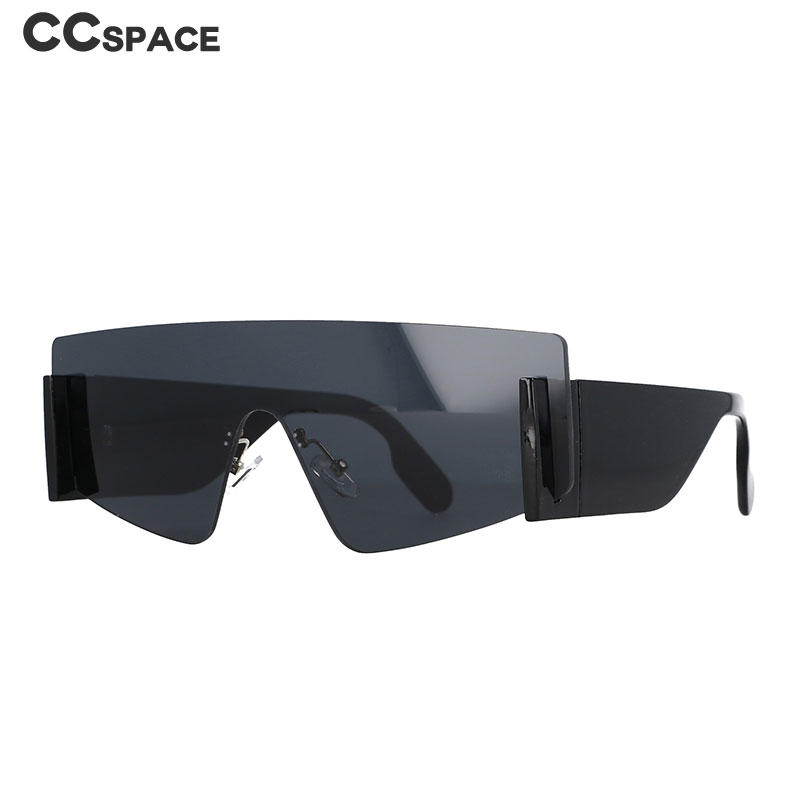 51117 übergroße eins Linse Marke Sonnenbrille Frauen quadratische Farben UV400 Jahrgang Männer Brille