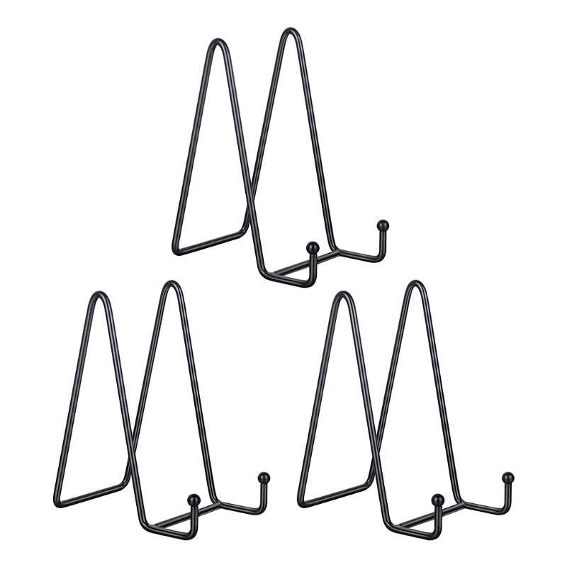 Display Stands Metal Frame for Picture Decorative Plate Book Photo Easel Artistic Work Home Office Showroom Ornaments