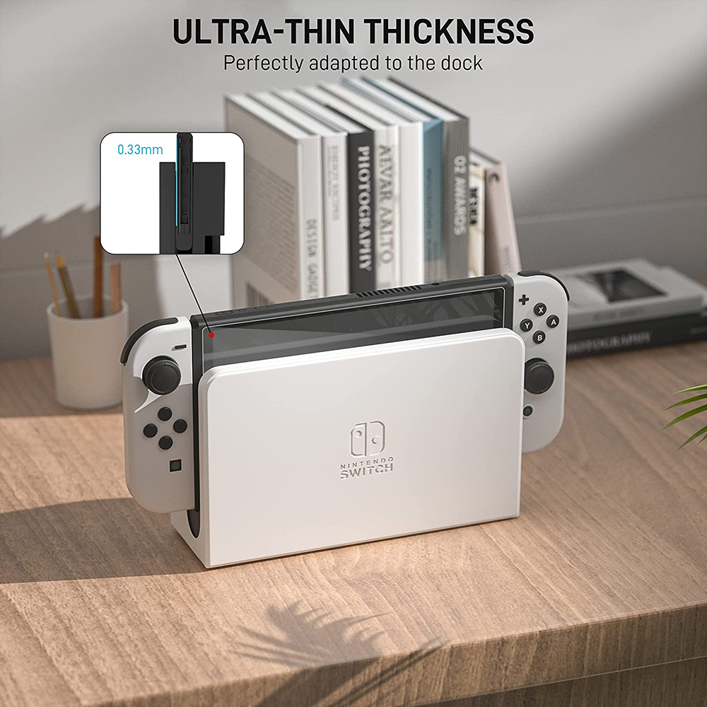 3 stück gehärtetes glas für nintendo switch oled-schutzglas, 9h hd-displayschutzfolien für nintendo switch oled-spielzubehör