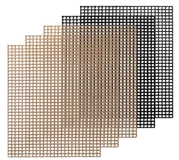 BBQ Grill Mat Non Stick Grill Mesh Mat Reusable Barbecue Baking Mats Grill Mat Mesh for Smoker Pellet Gas Charcoal Grill 33x40cm: 5pcs