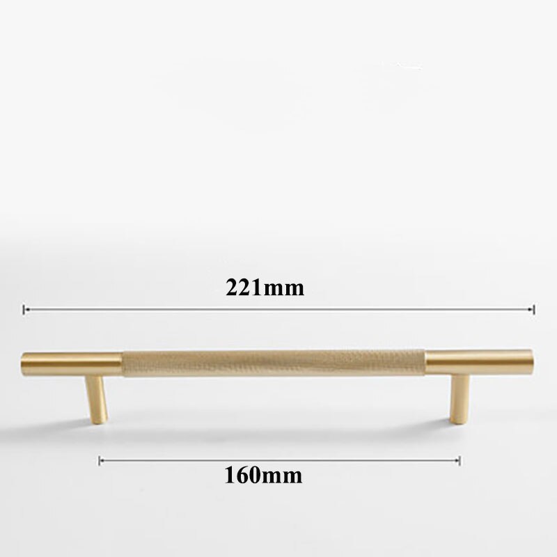 Lange Messing Geweven Kast Handvat Nordic/Amerikaanse Kledingkast Knoppen Schuifladegrepen Gekartelde Meubels Hardware: 221mm