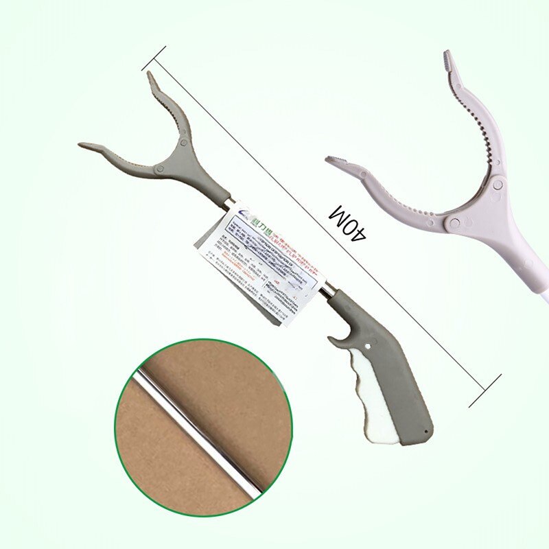 1 Pcs Reach Gripping Tool 40 Cm Foldable Garbage Collection Tool Stainless Steel Garbage Clip Picker: Default Title