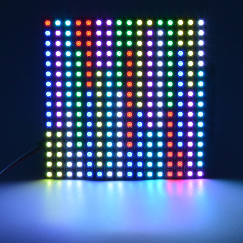 WS2812B Rgb Flexibele 16X16 Pixel Panel Matrix Screen WS2812B Led Module WS2812 Ic Individueel Adresseerbare DC5V