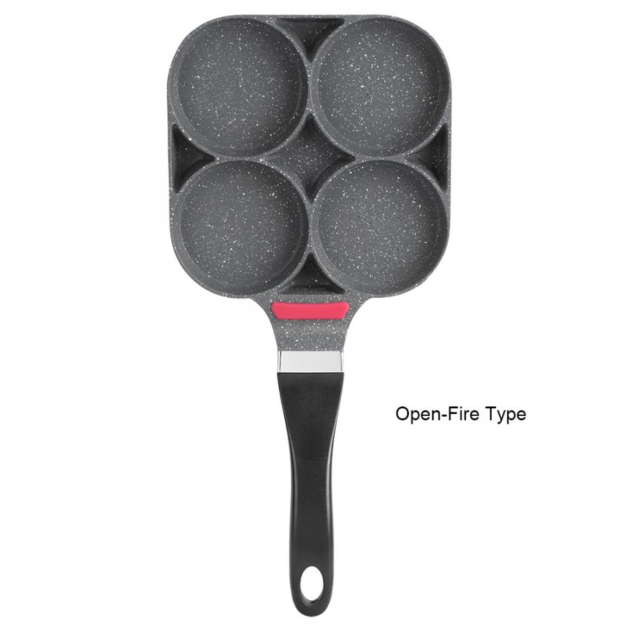 Kitchen Breakfast Pancake Cooking Pan Aluminum Frying Pan Mold for Egg Hamburger with Handle Kitchen Cooking