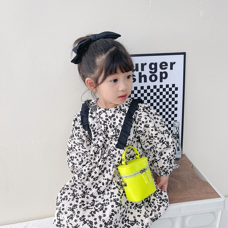 Mini bolso de mano para niños y niñas, bandolera pequeña de Color caramelo, con monedero, 2022