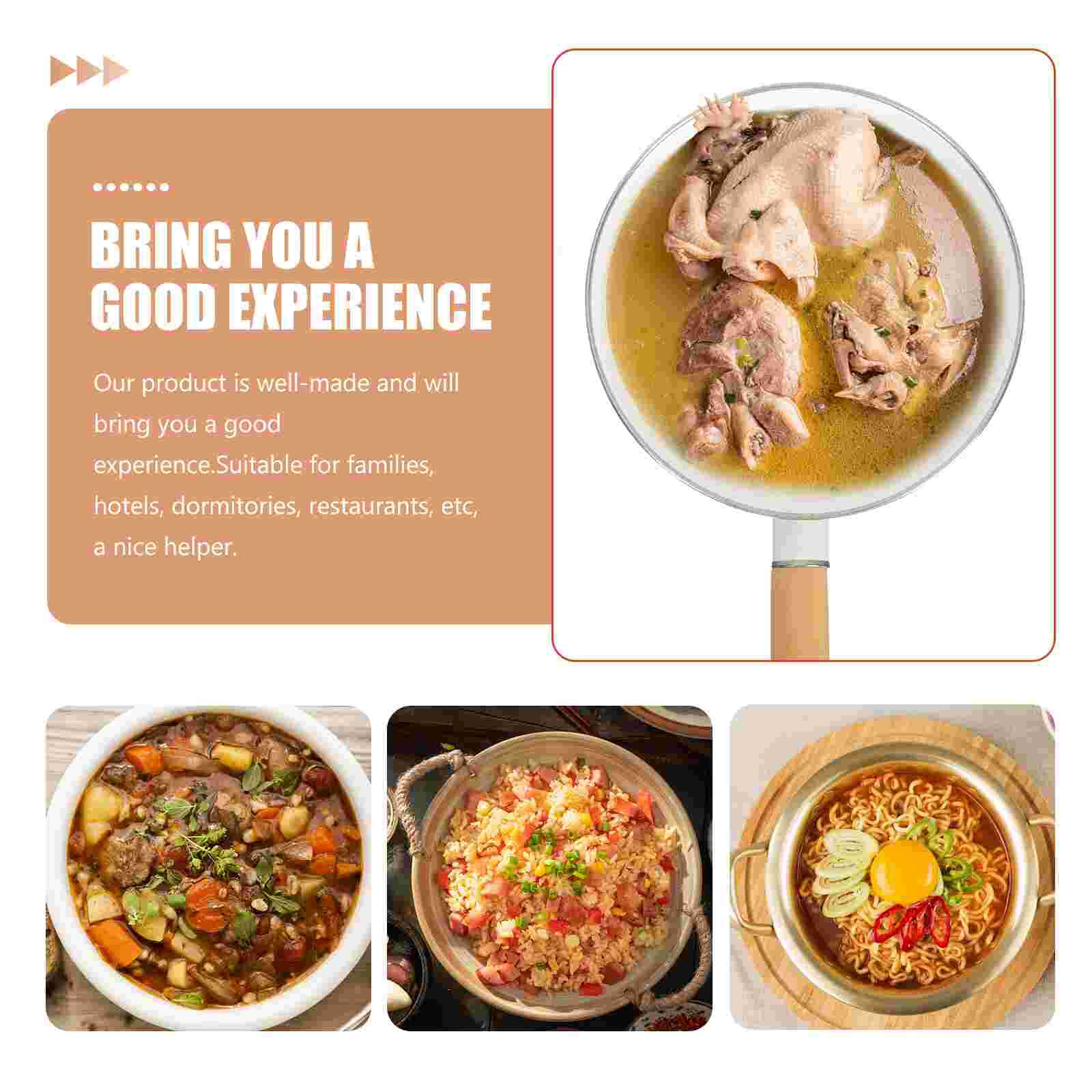 Instant Noodles Soup Pot Thicken Cooking Pot Kitchen Cooking Accessory