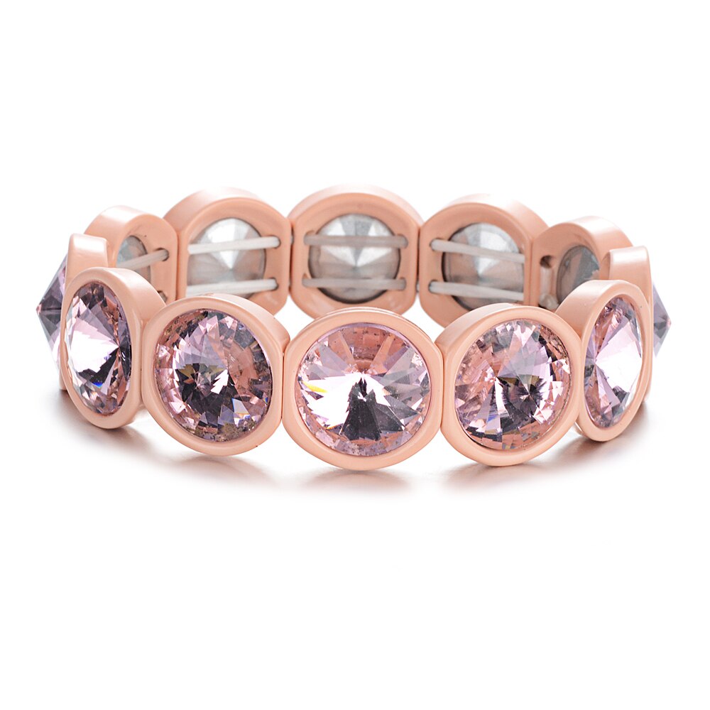 Bracelets en cristal couleur bonbon arc-en-ciel, bijoux avec trou en émail, bracelet bohème pour femme  s192: S192-13