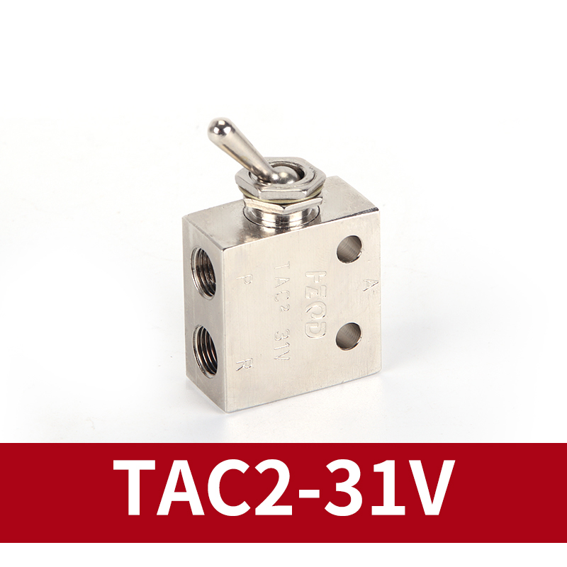 Luft pneumatisk mekanisk ventil vippeknap tac 2-41v 31v 41p 31p 41pp tac -4v 4p 3p 3v tv -3s: Gennemsigtig