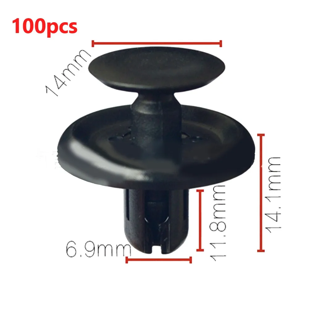 100Pcs Voor Toyota Lexus Fasteners Trim Panel Clips Bumper Fender Push Pin Klinknagels Past In 7 Mm Gat (90467-07201)
