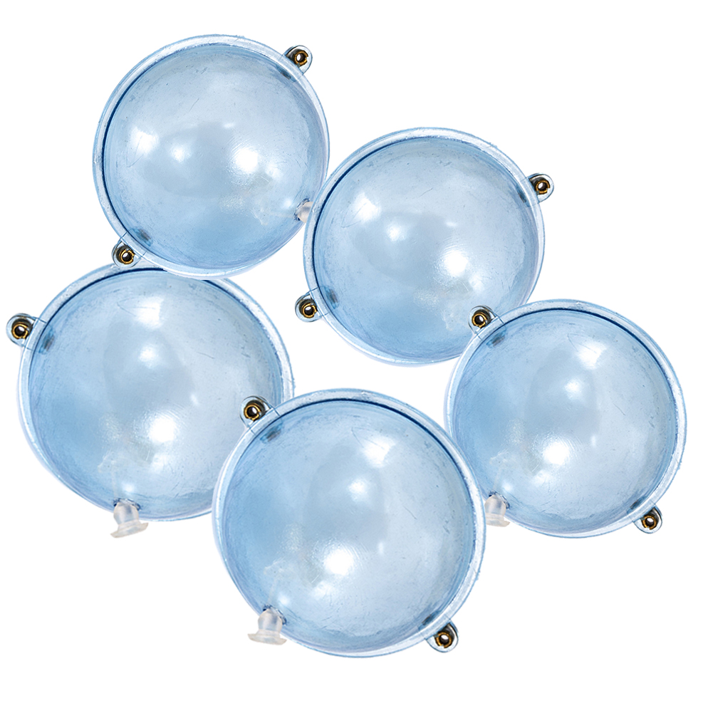 Ensemble de 5 flotteurs de pêche portables en ABS, boules d&#39;eau, à bulles, accessoires pour la pêche en mer, appâts pour la flottaison du pain: 32mm