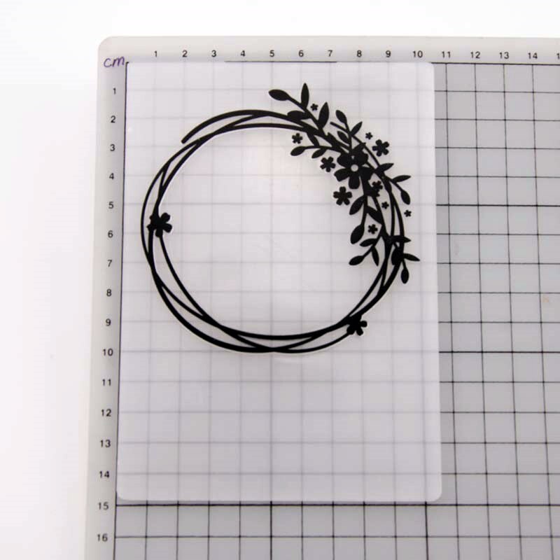 YINISE Plastic Embossing Folder For Scrapbook Stencils FLOWERS DIY PAPER Album Cards Making CRAFT SUPPLIES Scrapbooking MOLDS
