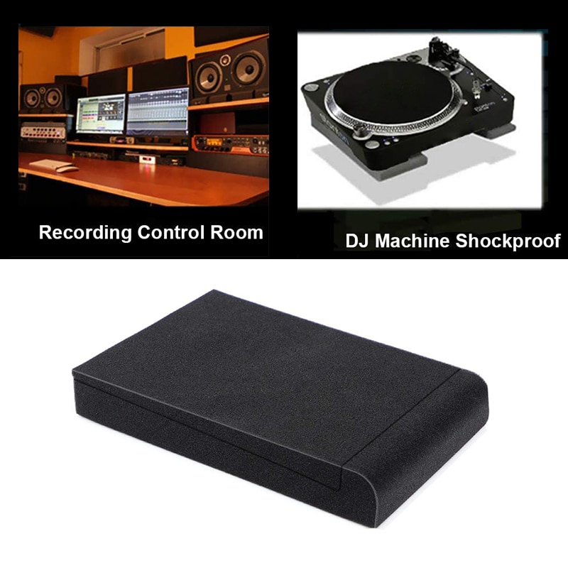 2Pcs Sponge Studio Monitor Isolation Pads High Density Acoustic Foam Most Speaker Stand Piano Room Sound Reinforcement Cushion