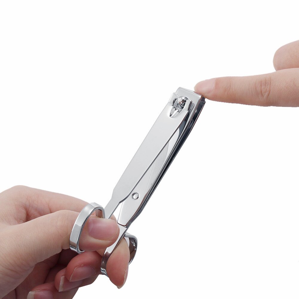 Stainless Nail Clipper Cutter Straight & Curved Nail Trimmer Manicure Pedicure Care Edge Scissor Nail Cutter Manicure Nail Tools