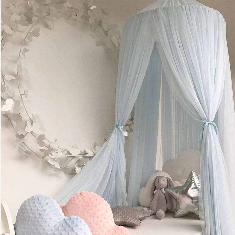 Kinderkamer decoratie gordijn baby speeltent prinses hang koepel klamboe baby beddengoed set baby wieg net tent