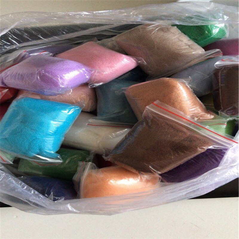 felting wool 36Pcs/Lot Merino Wool Fibre Roving For Needle Felting Hand Spinning DIY Fun Doll Needle work Wool Felt poke 5g/Pc