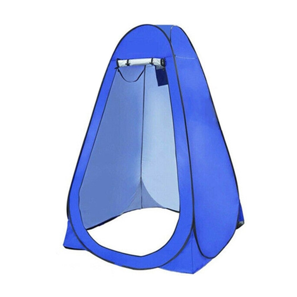 Portable Privacy Shower Toilet Camping Pop Up Tent Camouflage Anti UV function Outdoor Dressing Tent photography Tent: blue