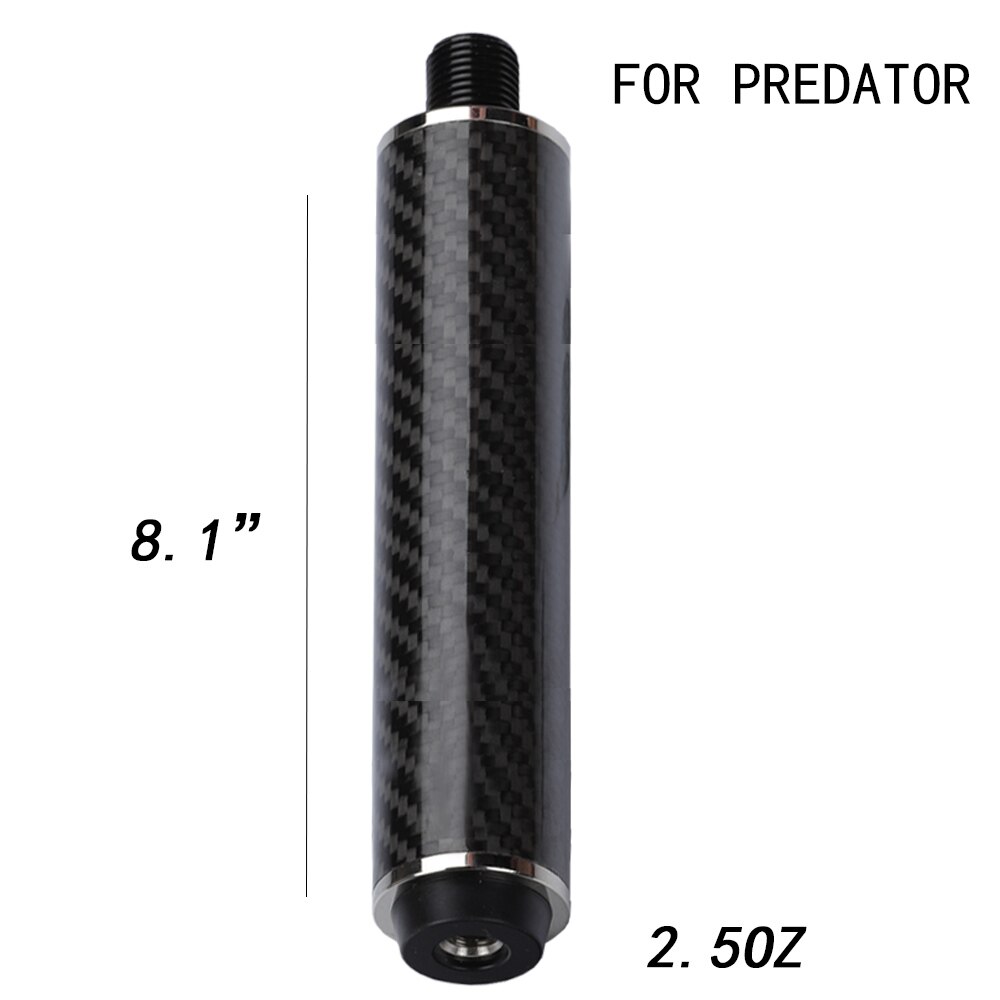 Carbon Fiber Billiard Pool Cue Extension Bumper Extender Extension for PREDATOR MEZZ ZOKUE HOW FURY Billiard Accessories: 8.1 for Prodator
