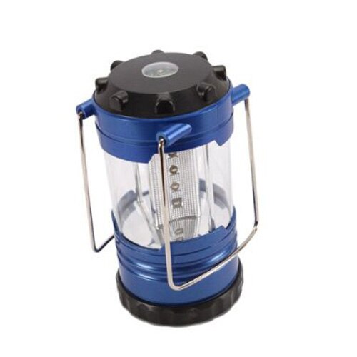 12 led bärbar camping camp lanterna lampa med kompass