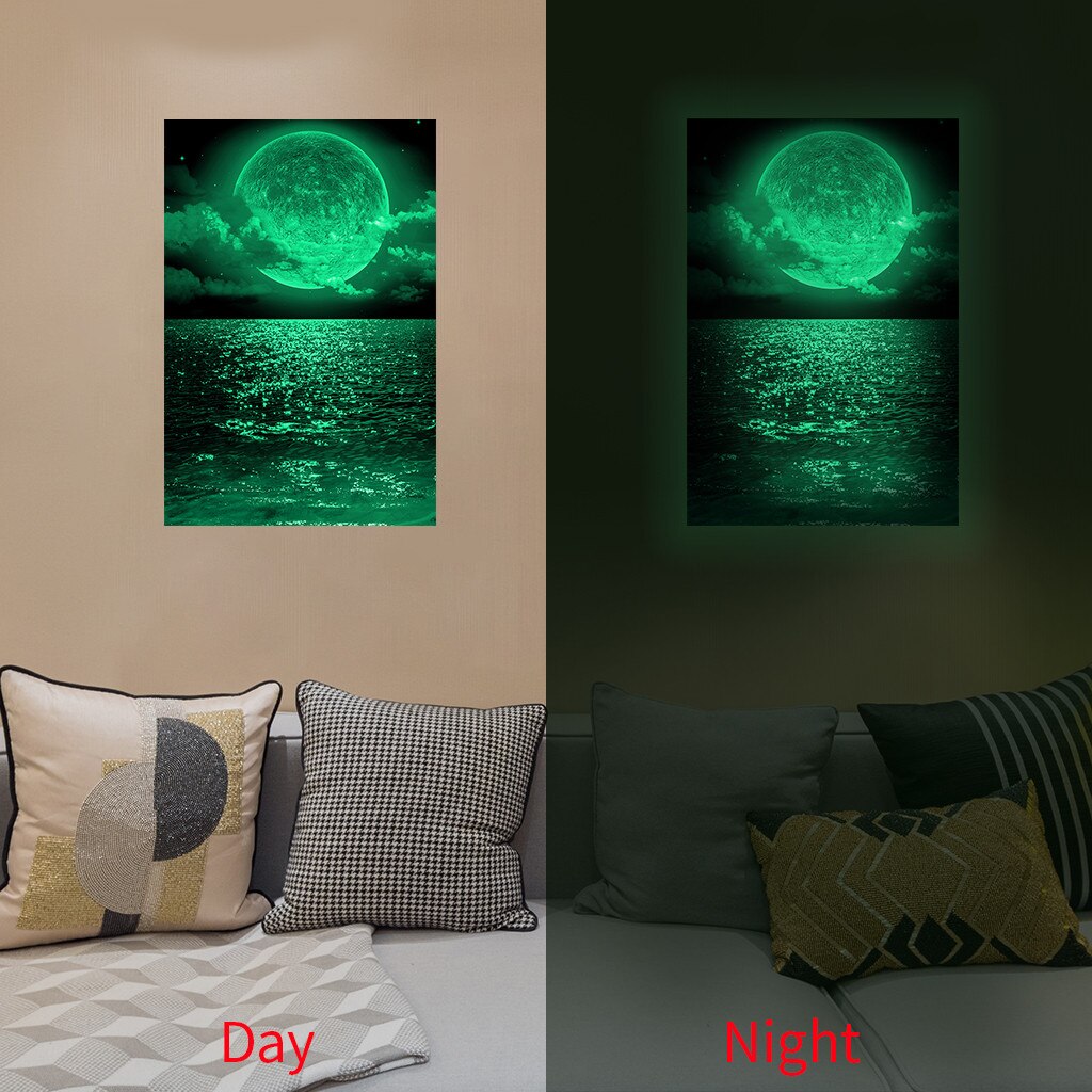 Luminous Home Decor Sea Luminous Wall Sticker Glow In The Dark Home Decor Stickers Room Wall Decal #1981