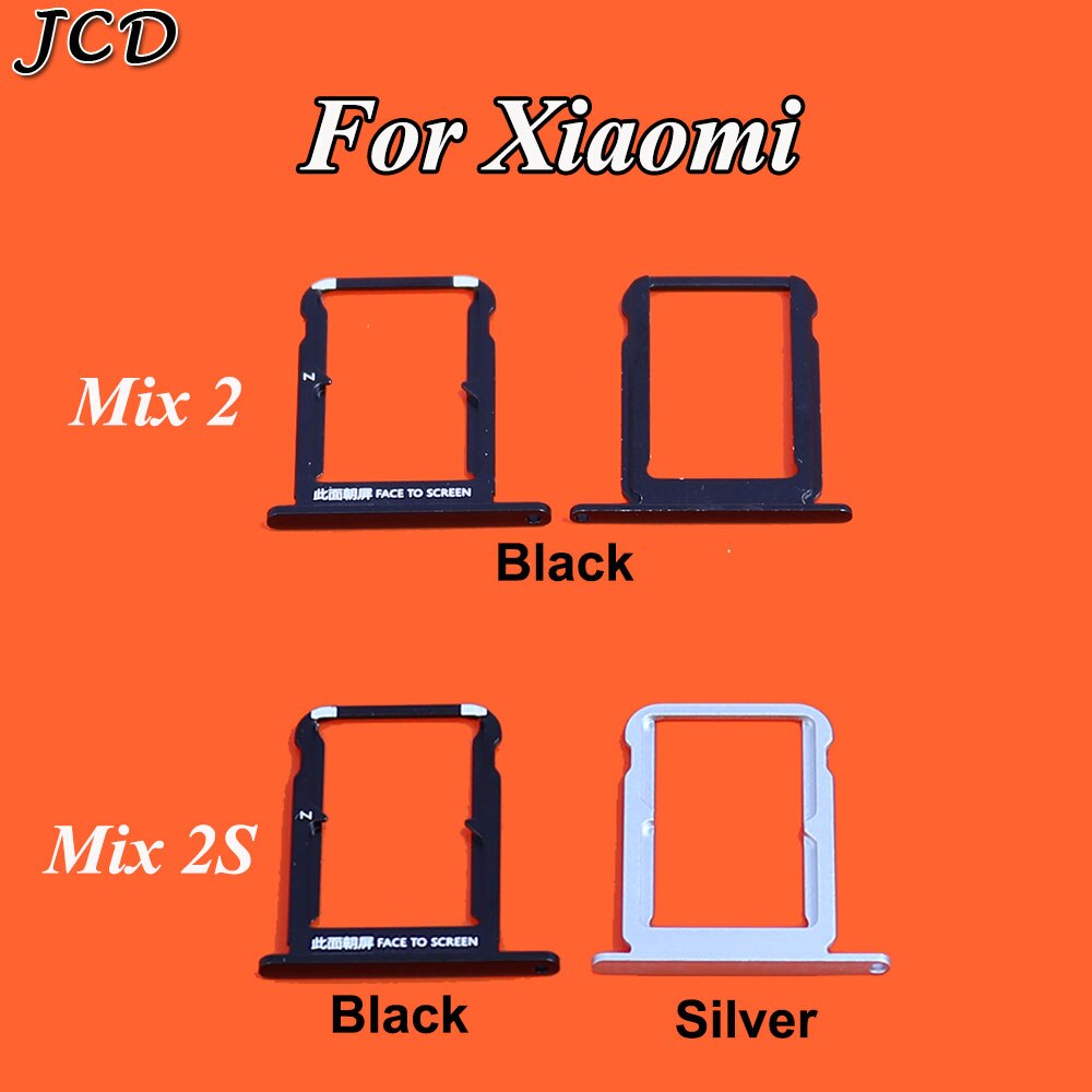 JCD For Xiaomi Mi MIX 2 MIX2S Card Tray Holder SIM Card Slot Adapter SIM Socket Replacement Repair Spare Parts