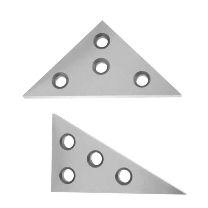 Precision Machinist Measurement Tool 2Pcs 30/45/60/90 Degree Angle Block Ruler Inch Metric Triangle Metal Block Angle