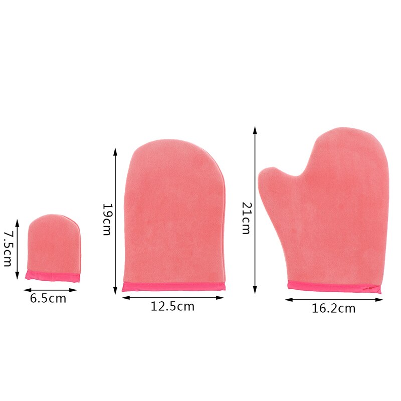 3 st/set kroppsrengöringshandske självbrunare återanvändbara body self tan applikator solningshandskar