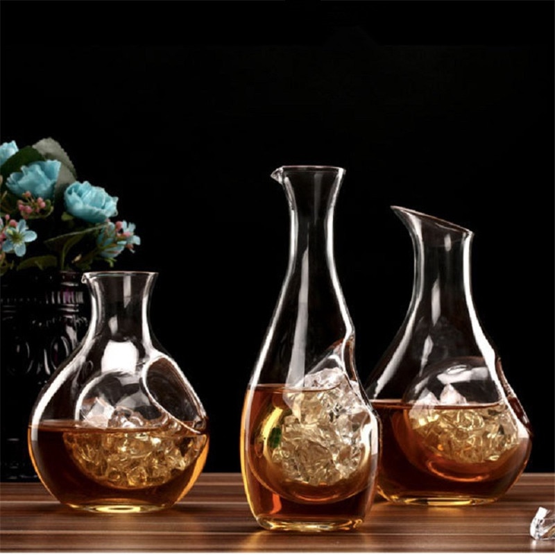 Japan kristall iskolv glas vinflaska hamster bo kylrum hål skull glas öl svalare vin dispenser karaff karaff