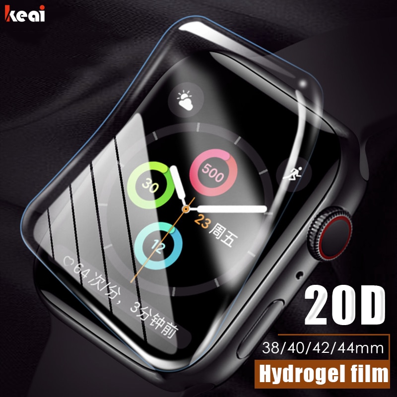 20D Volledige Cover Hydrogel Film Voor Apple Horloge 38 Mm 40 Mm 42 Mm 44 Mm Screen Protector Voor Horloge 38 Mm 40 Mm 42 Mm 44 Mm Film Niet Glas