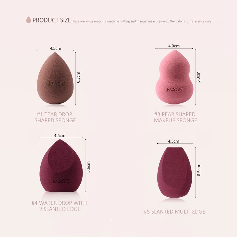 Makeup foundation svamp makeup kosmetisk pudder glat skønhed kosmetisk makeup svamp pust til skønhedstilbehør maquillage