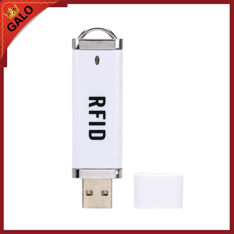 Mais novo mini usb rfid id sem contato proximidade smart card reader 125khz em4001 suporte windows/android/i-pago