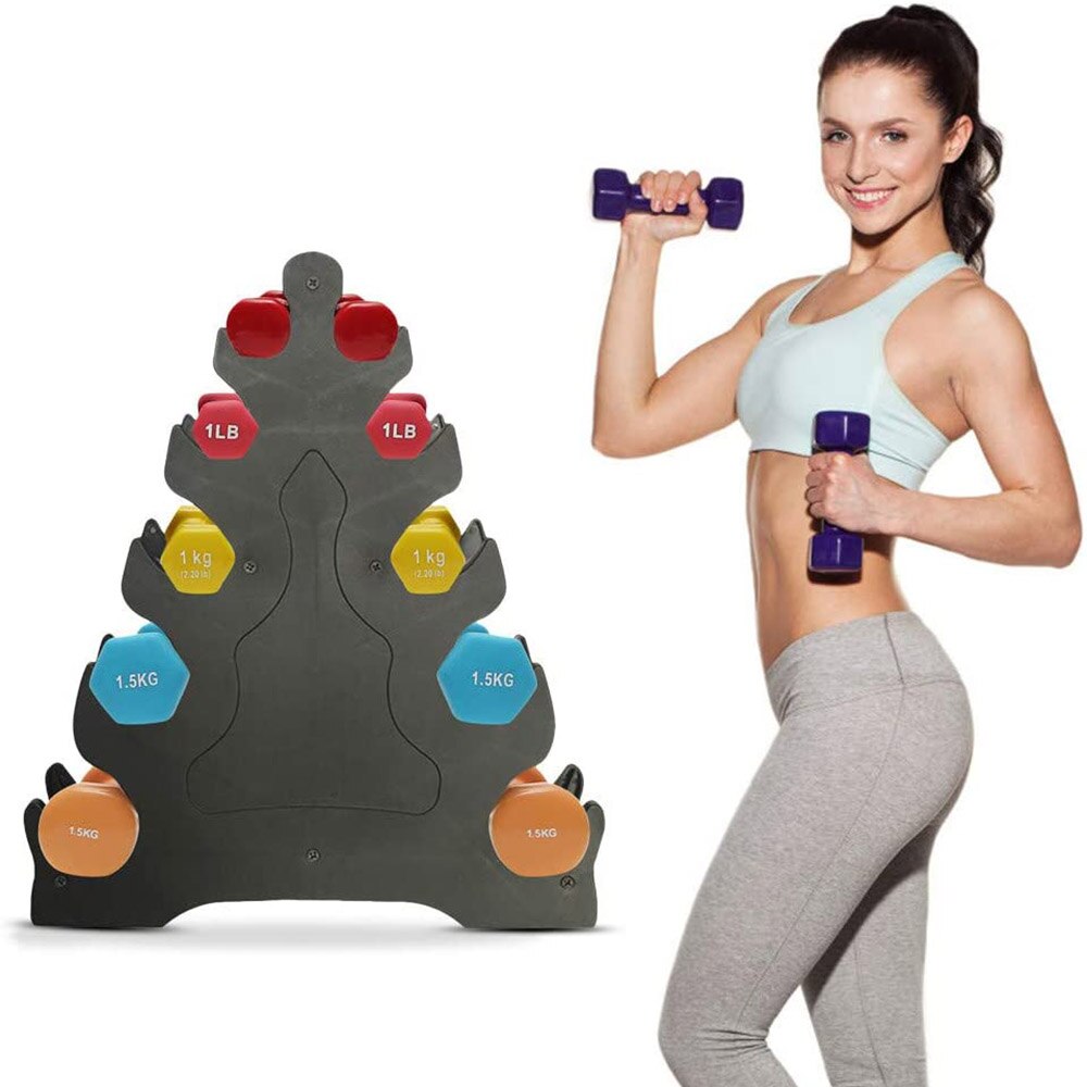 Durable Home Office Portable Dumbbell Storage Rack Stand 5 Tiers Fitness Black Dumbbell Rack Portable Dumbbell Small Holder