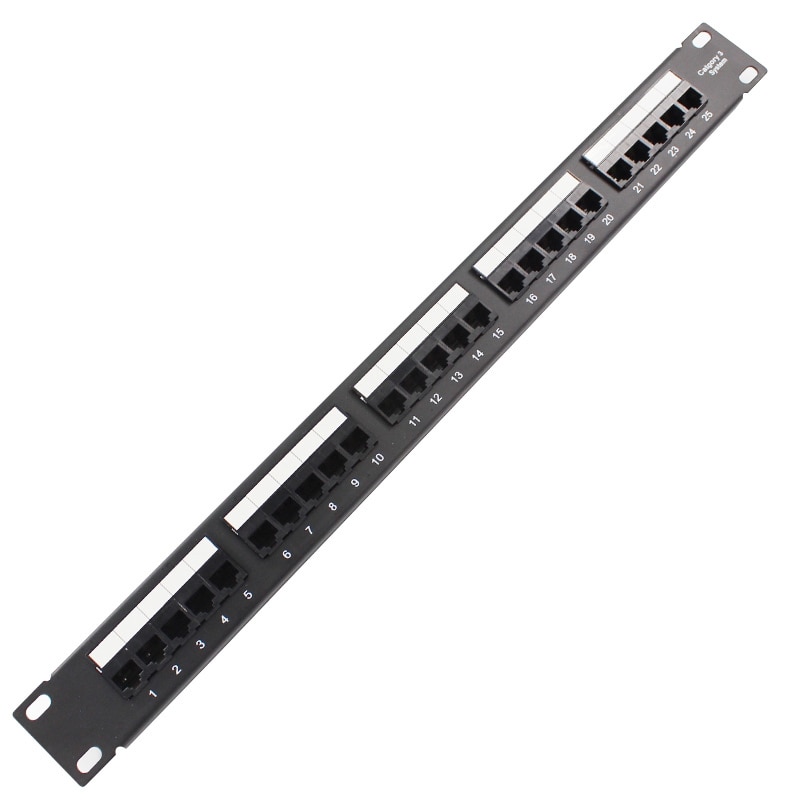 25-ports telefoon patchpaneel voice patchpaneel rack Standaard 19-inch rack 110 Terminal Interface (Modulaire)