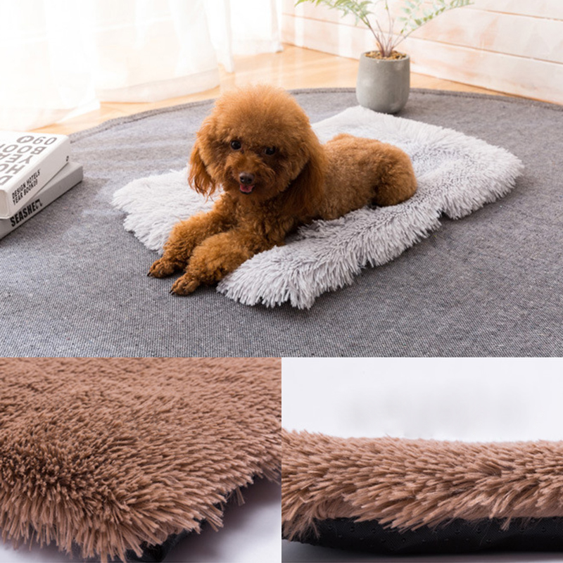 Pluizige Lange Pluche Hond Deken Mat Winter Hond Bed Mat Pet Kussen Soft Warm Puppy Kat Slapen Deken voor kleine Grote Honden