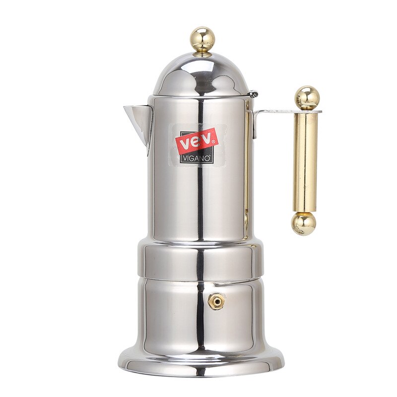 Z30 Stainless Steel Coffee/Mocha Pot Italian Mocha/Espresso/Latte Percolator Drink/Kitchen Tool Cafetiere Stovetop Coffee Maker: 4cups