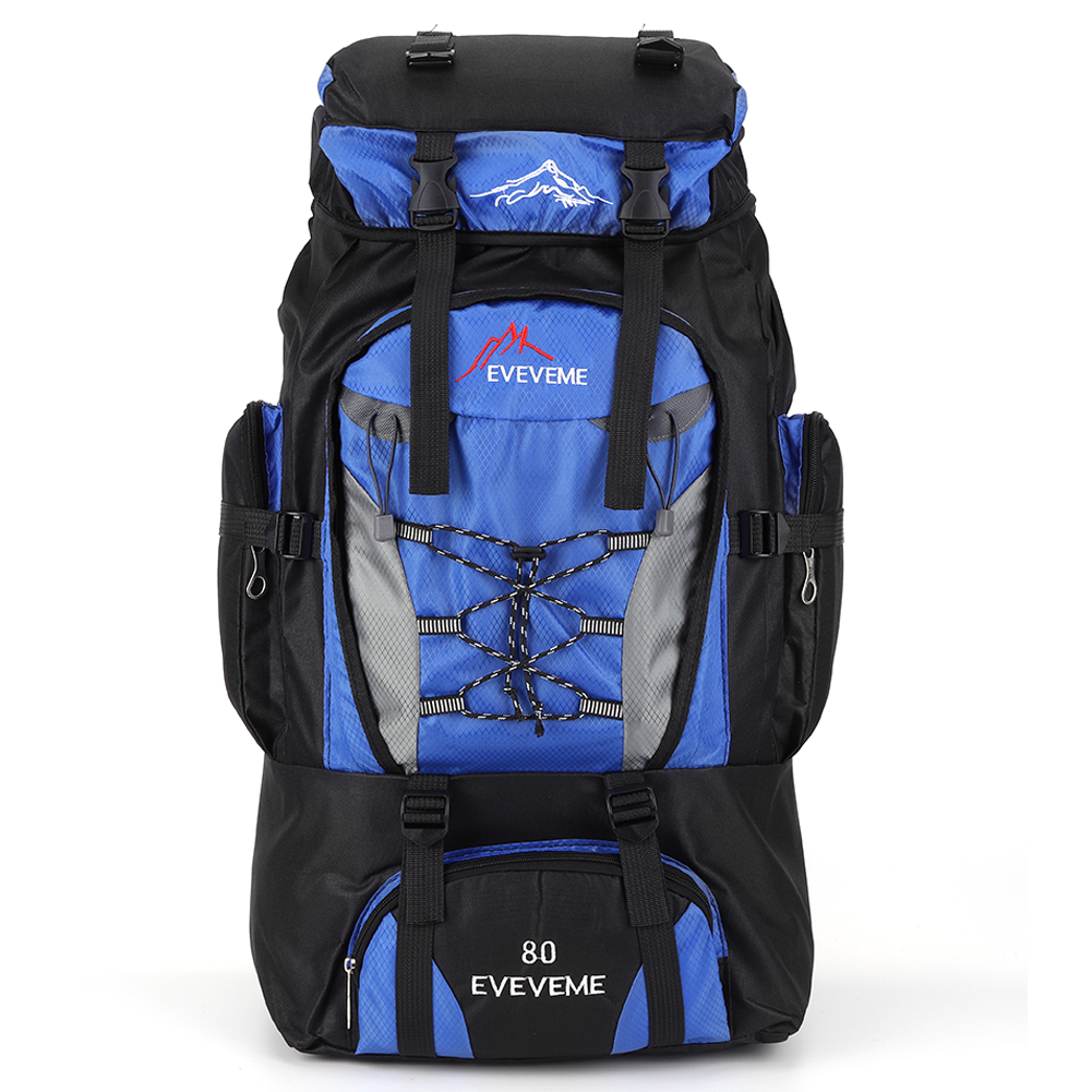 Mochila de alpinismo de gran capacidad, mochila de escalada, correa ajustable, accesorios de viaje, 80L