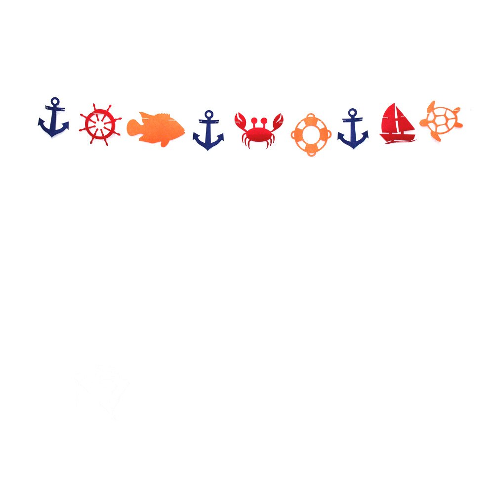 Sailor Anchor Nautical Happy Birthday Banner Nautical Cupcake Toppers for Boys Nautical Party Birthday Supplies Decorations