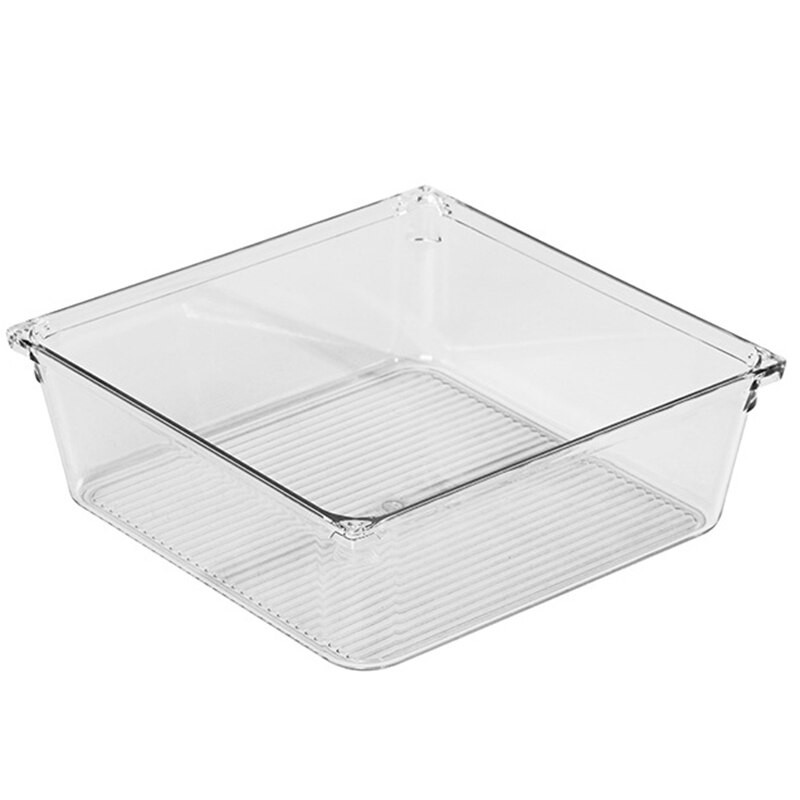 Drawer Organizer Trays Multifunctional Storage Box Durable Container For Kitchen Bedroom Bathroom G10: Square