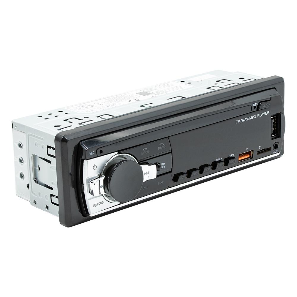 Bilradio 1 din stereospelare digital bluetooth bil  mp3 spelare 60 wx 4 fm radio stereo ljud musik usb/sd med aux-ingång i instrumentbrädan