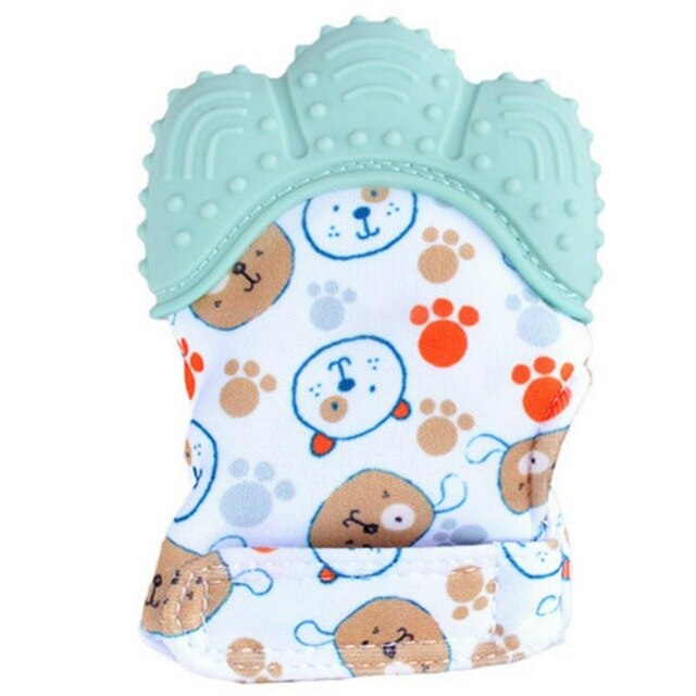 Anneau de dentition en Silicone sans BPA pour bébés, jouets, brosse à dents, soins dentaires, perles d'allaitement, pour enfants: ligt blue2