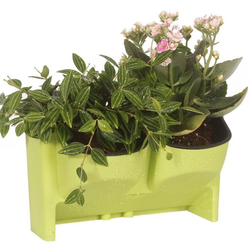 Urtepotte vægplantemaskine have urtepotter stabelbare væghængende lodrette sukkulenter plantekrukke bonsai potte boligindretning