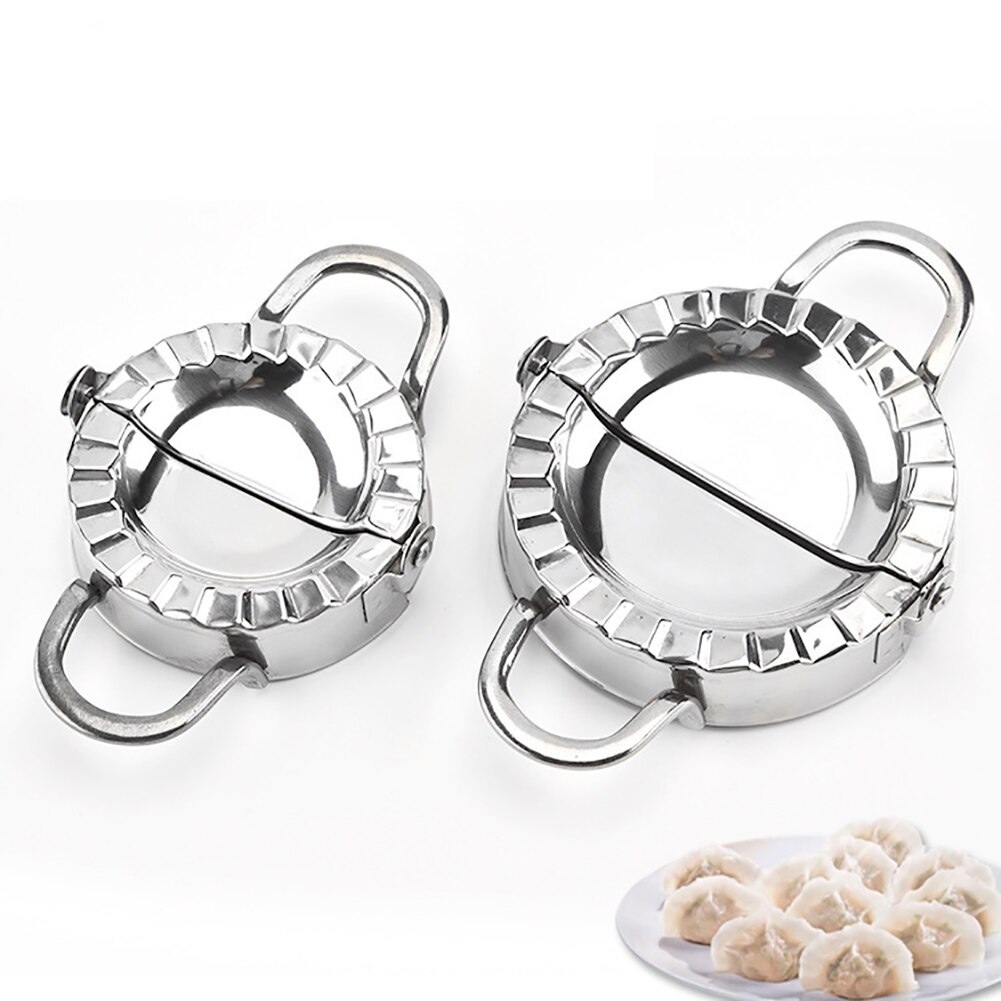 Kjøkken dumplings form multifunksjon rustfritt stål dumpling maker form manuell ravioli form innpakning presser former duppeditt