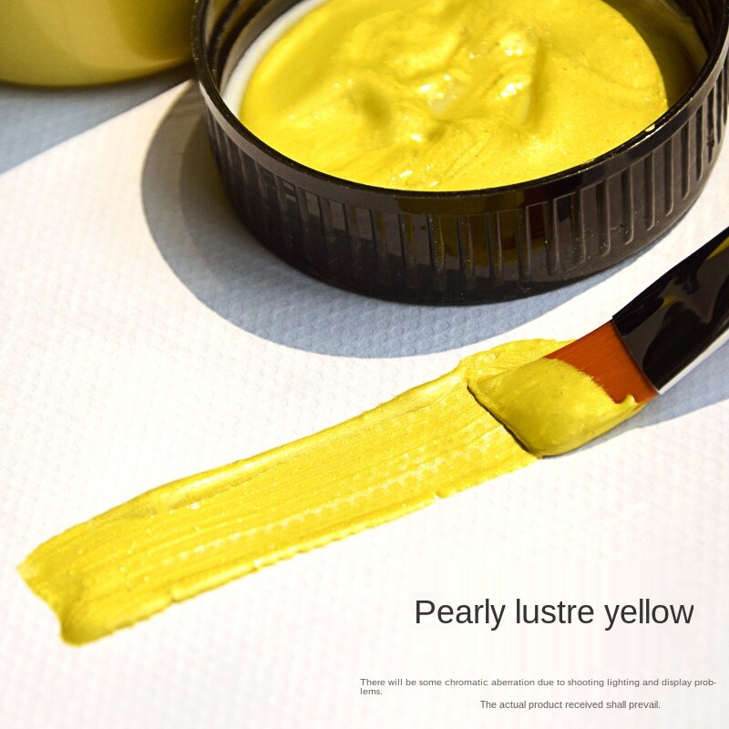 60ml Gold Paint Metallic Acrylic Paint,waterproof Not Faded for Statuary Coloring DIY Hand Clothes Painted Graffiti Pigments: 12