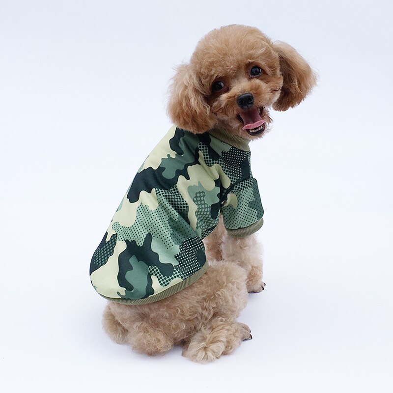 Camouflage Printing Summer Pet Dog Clothes for Dogs Soft Cotton Clothes Dog Vest Breathable T shirt for Cat Small Dogs XS-XL