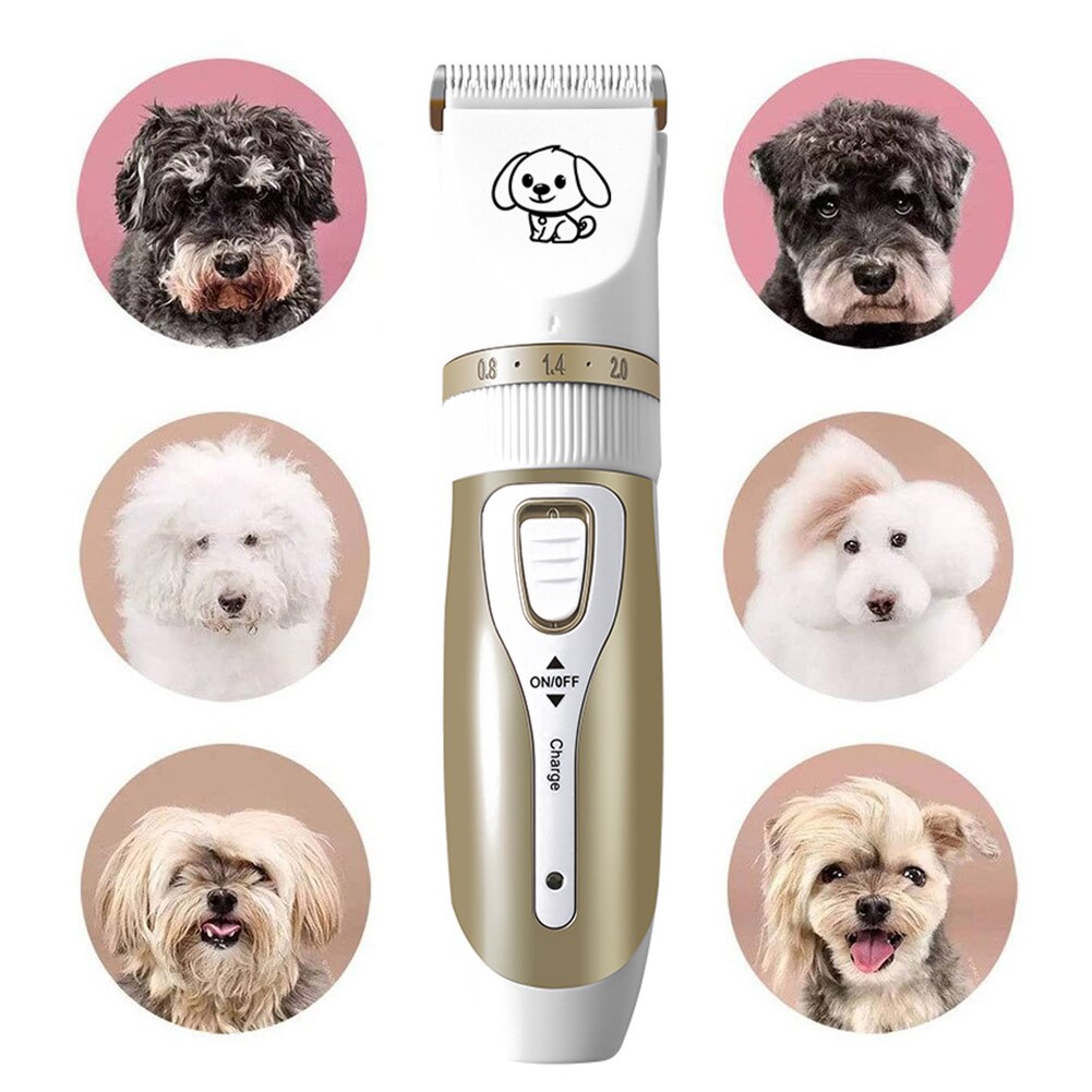 Pet Dog Hair Trimmer USB Electrical Pet Hair Clipper Remover Cutter Grooming Pets Haircut Machine