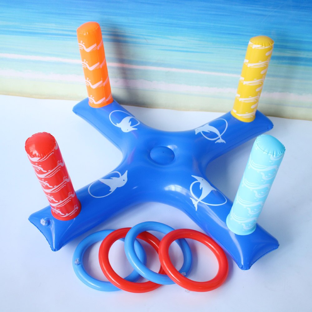 Fabrikanten Directe Verkoop Pvc Opblaasbare Speelgoed Stijl Cross Gooien Ring Speelgoed Water Gooien Spel Loop