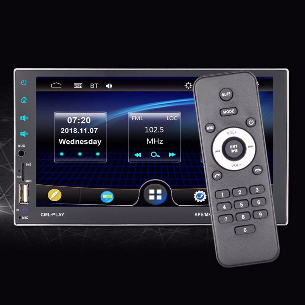 Omeshin bil  mp4,mp5 multimedie bil  mp5 afspiller 2 din  mp5 biludtrækkelig dvd bluetooth stereo skærm bluetooth 7702 jun 13