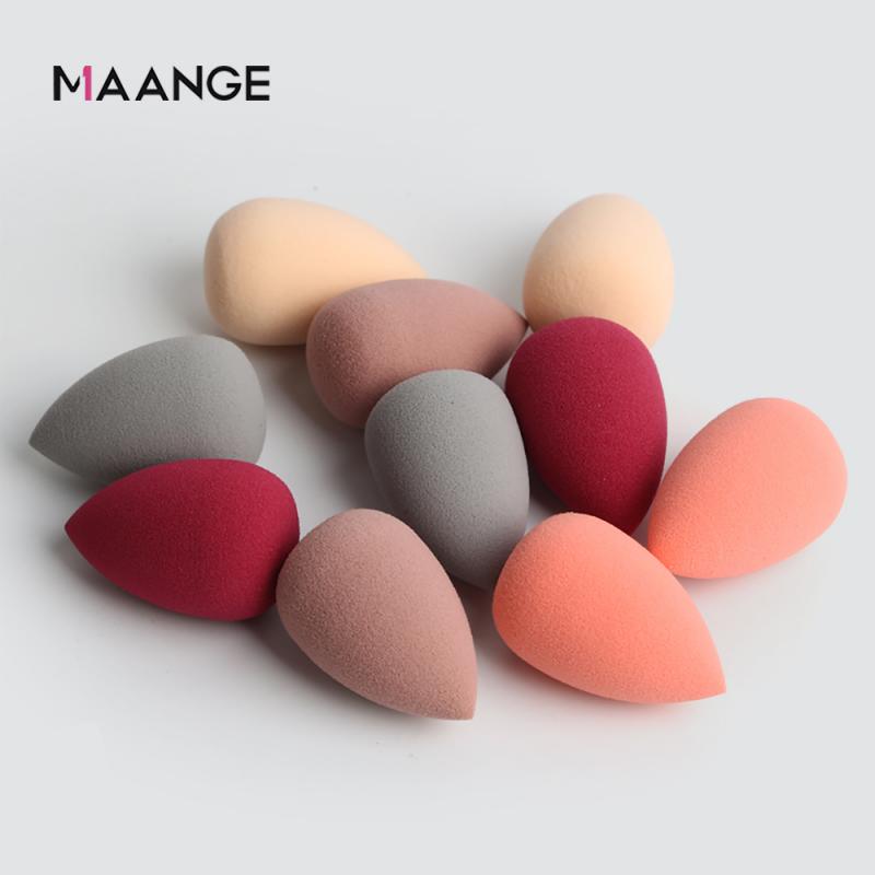 10 pièces Mini éponge maquillage bouffée utilisation humide et sèche Non-latex en forme de larme Isolation crème fondation beauté oeuf maquillage outils
