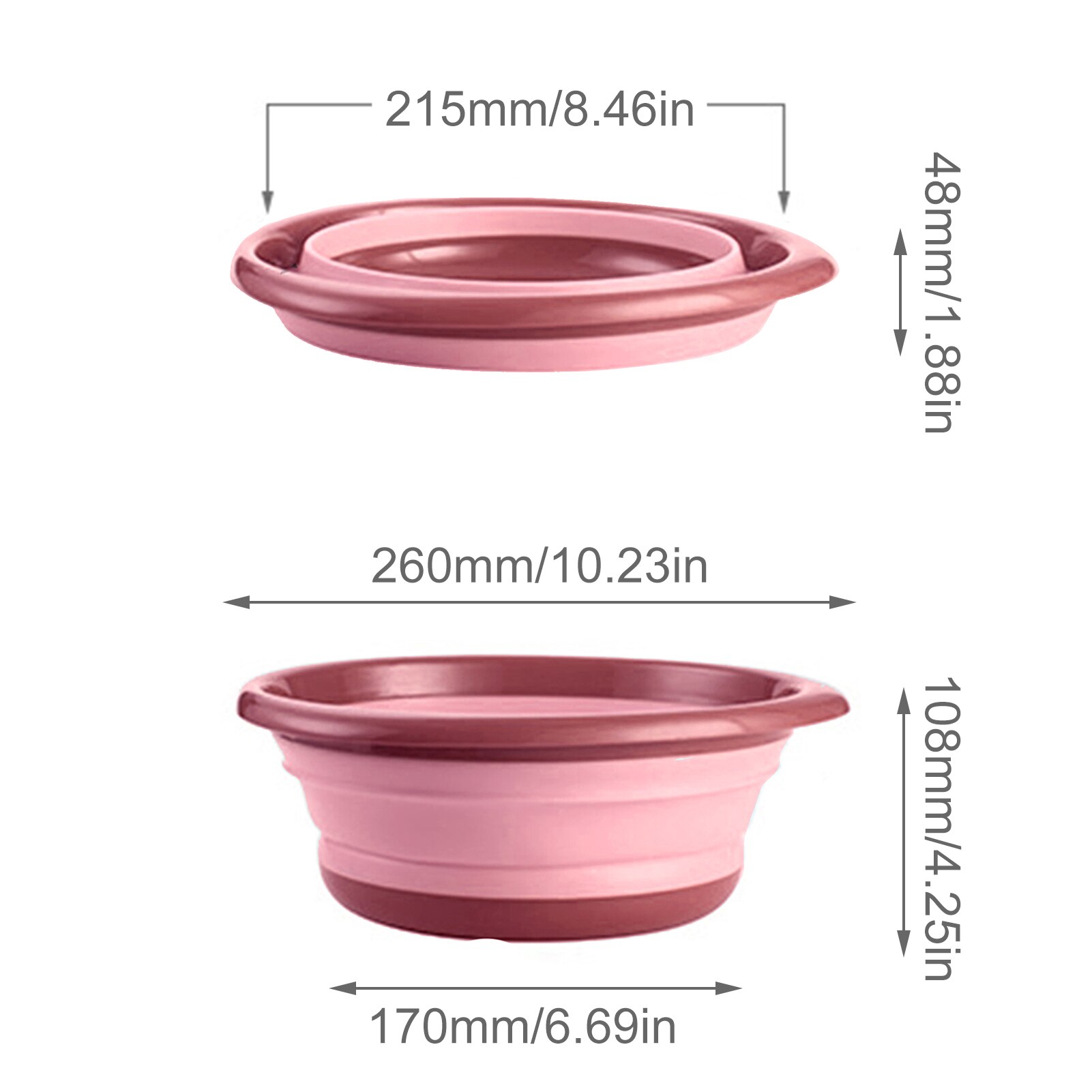Folding Basin Outdoor Travel Portable Basins Washing Face Laundry Vegetable Washing Basin Foldable Basins: 01 1pcs