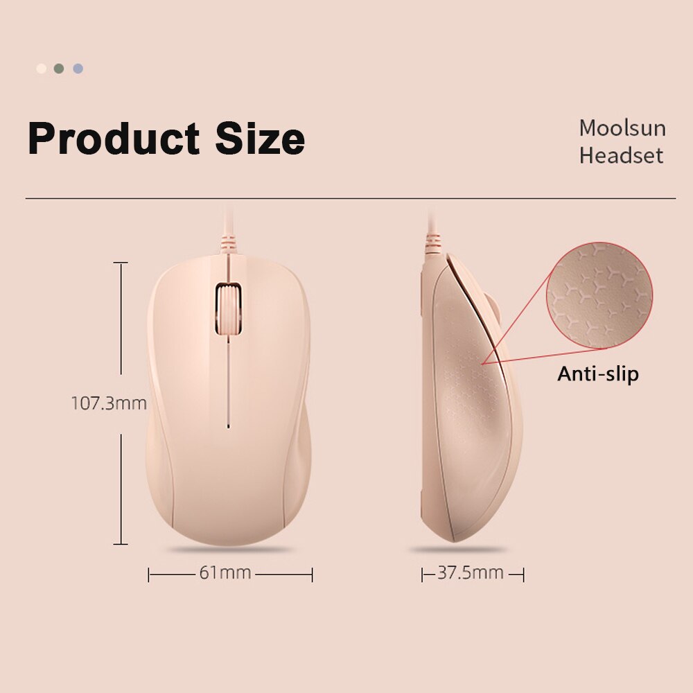 Wire Gaming Mouse Games Mause Ergonomic 3 Keys Mice For HP Laptop Computer Notebook PC Gamer Mice Pink Girl Woman Magic Mouse