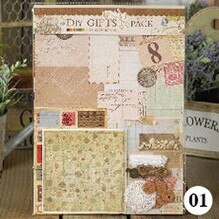 A4 vintage dekorative papirer planlægger journal deco pakke rejser scrapbooking forsyninger: Gp -01